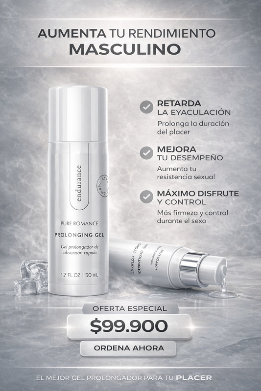 Endurance™️ – Gel Prolongador Masculino para Mayor Duración, Control y Rendimiento Sexual