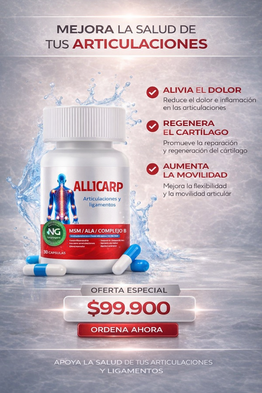 Allicarp™️ – Suplemento Premium que Regenera Cartílago y Devuelve la Libertad de Movimiento