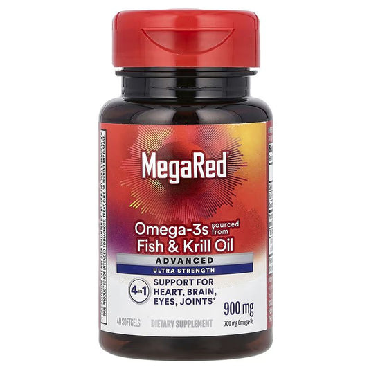 MegaRed™️ – Omega-3 Ultra Concentrado con Fish & Krill Oil para Corazón Fuerte, Mente Clara y Articulaciones Sin Dolor